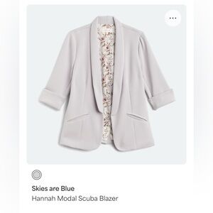 Skies Are Blue Grey Blazer